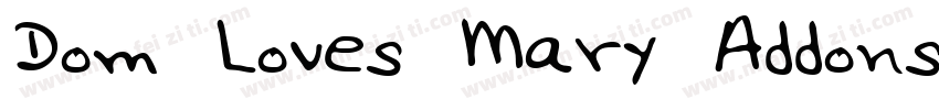 Dom Loves Mary Addons字体转换